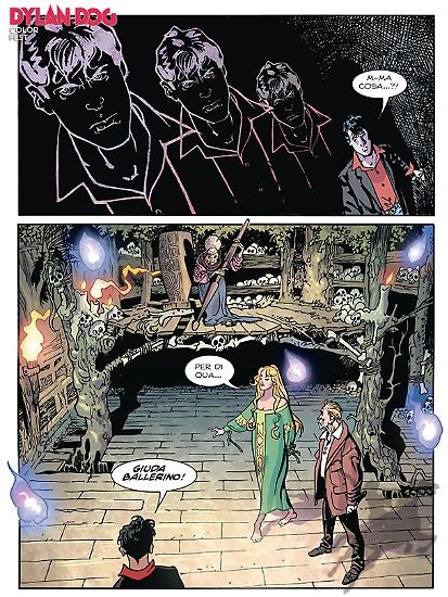 Tavola da "Baba Yaga", testi: Paola Barbato, disegni: Franco Saudelli, colori: Oscar Celestini.