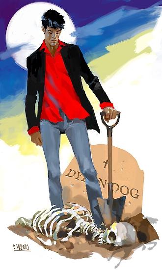 Disegno di Cesare Valeri realizzato per l'associazione Dylandogofili.