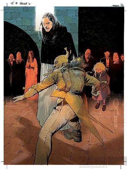 L'illustrazione a colori definitiva realizzata da Mastantuono.