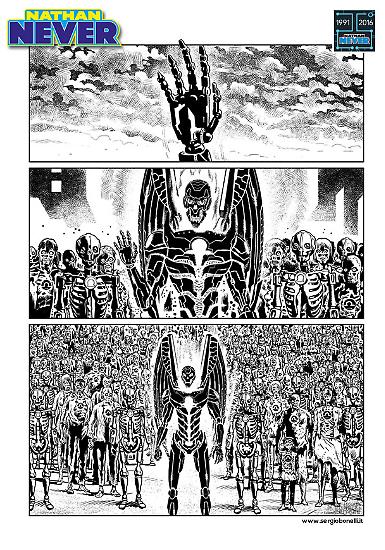 Tavole di Sergio Giardo, tratte da "I Signori dell'Eternità".