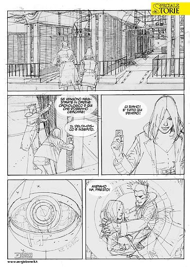 La suggestiva ambienatzione di alcune scene si può già apprezzare nella costruzione della pagina.
