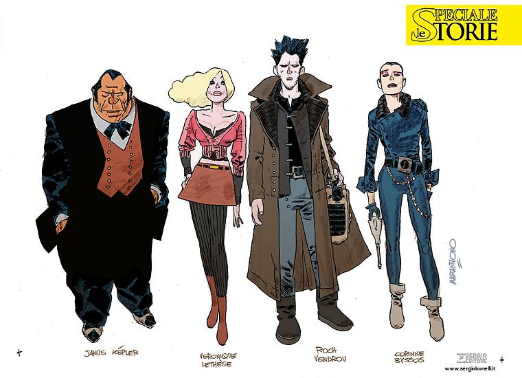 Studio dei personaggi per la prima versione di "Klon".