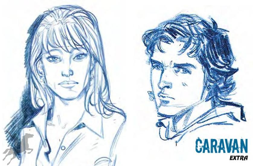 Sketches by Michele Benevento for Stephanie and Davide.