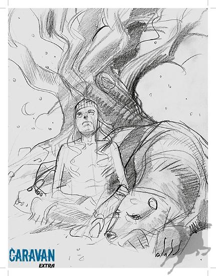 Pencils by Emiliano Mammucari for Caravan number 7's cover.