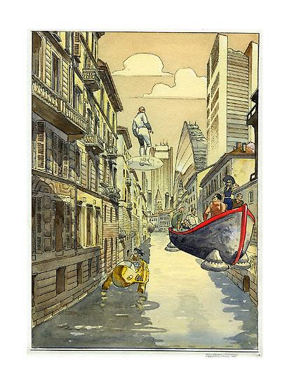 Navigli nella futuribile interpretazione di Roberto de Angelis.