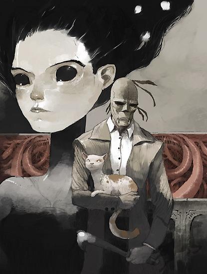 L'illustrazione definitiva di Tony Sandoval, senza grafica di copertina.