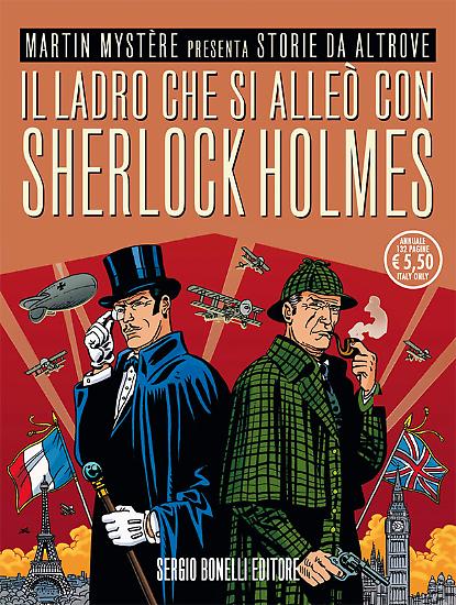 Il ladro che si alleò con Sherlock Holmes, Storie da Altrove 19, copertina di Giancarlo Alessandrini.