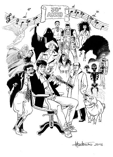 Disegno di Giuseppe Montanari.