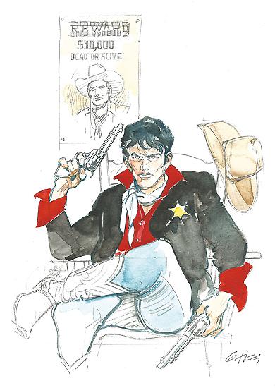 Disegno di Giovanni Ticci.