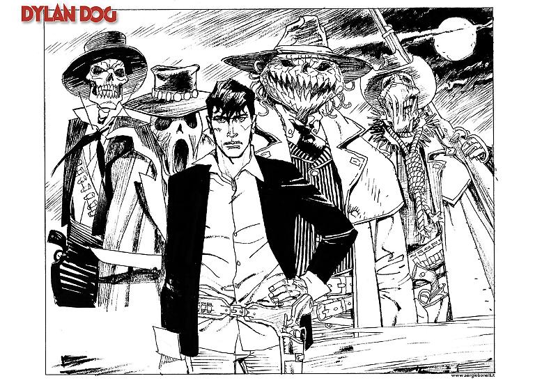 In firma presso lo stand la stampa di Luigi Piccatto - DYLAN DOG