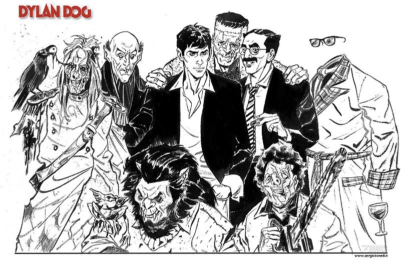 In firma presso lo stand la stampa di Paolo Armitano - DYLAN DOG