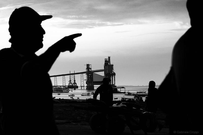 Santarém, Parà, Brasile la zona del porto lungo il Rio Tapajos