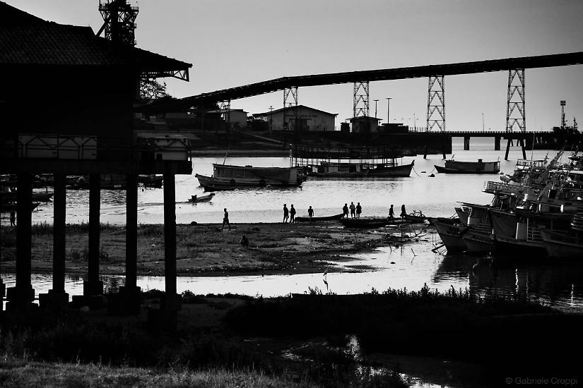 Santarém, Parà, Brasile la zona del porto lungo il Rio Tapajos