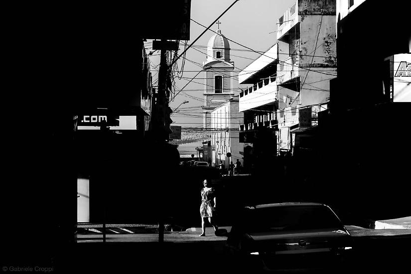 Santarém, Parà, Brasile Av Barao do Rio Branco e Igreja Matriz