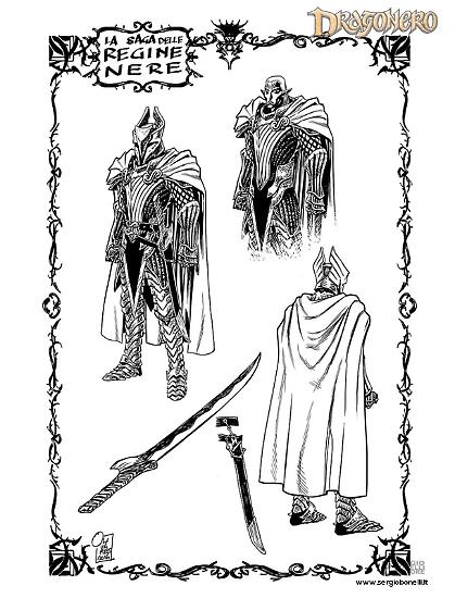Anteprima Dragonero 2017 - Saga delle Regine Nere, disegni di GIancarlo Olivares