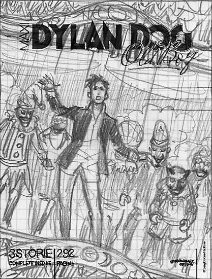 Sketch di Andrea Accardi per la copertina di Maxi Dylan Dog Old Boy
