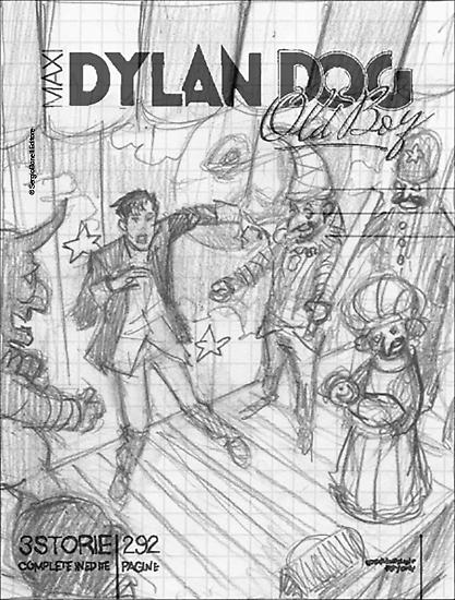 Sketch di Andrea Accardi per la copertina di Maxi Dylan Dog Old Boy