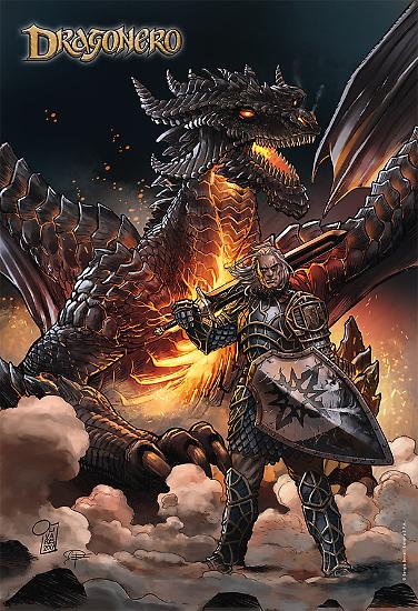Dragonero 46 Edizione Variant Cartoomics 2017: il poster! Disegno di Giancarlo Olivares, colori di Paolo Francescutto.