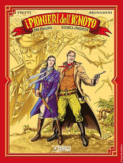 Romanzi a Fumetti n.32 "I Pionieri dell'Ignoto" - testi di Stefano Vietti, disegni e copertina di Alessandro Bignamini.