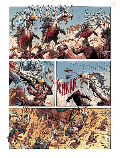 Una tavola dallo Speciale Dragonero n.4, disegni di Alessandro Bignamini.