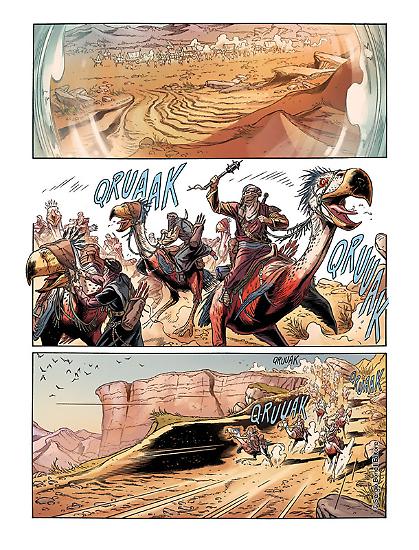 Una tavola dallo Speciale Dragonero n.4, disegni di Alessandro Bignamini.