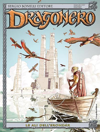 La copertina di Dragonero n. 48, "Le ali dell'Erondár".
