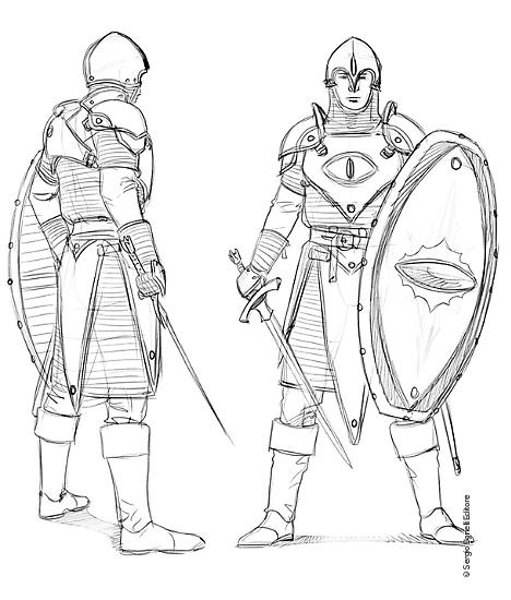 Uno studio di Luca Malisan per Dragonero n. 48, "Le ali dell'Erondár.