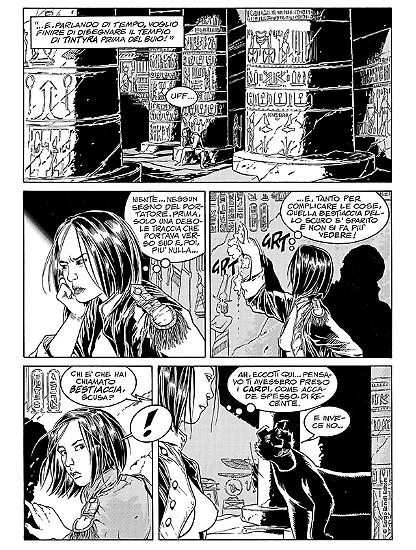 Tavola tratta da Lilith n. 11, "La fiamma e la falena".