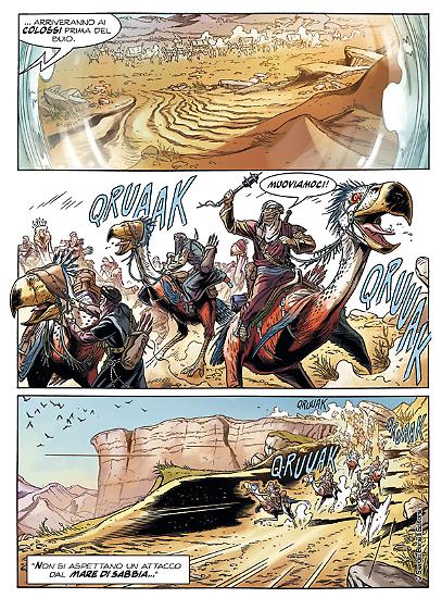 Una tavola di Alessandro Bignamini dallo Speciale Dragonero n. 4