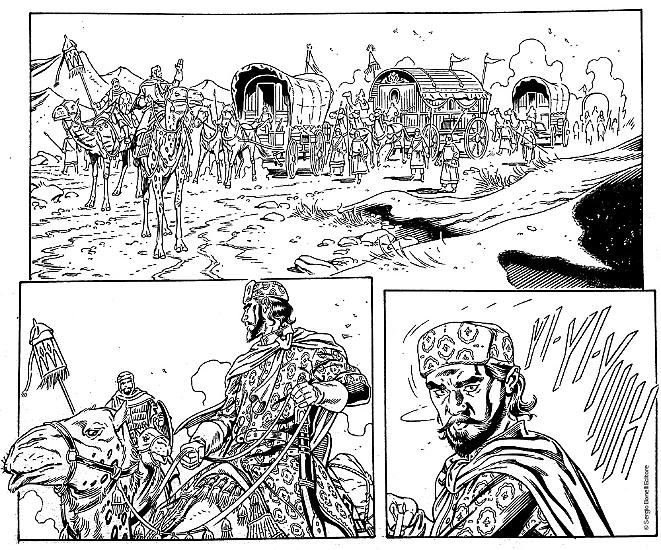 Le chine di Alessandro Bignamini per una tavola dello Speciale Dragonero n. 4