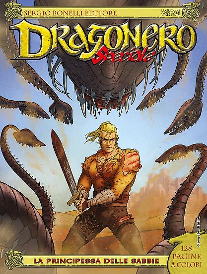 Una fase della colorazione di Jacopo Camagni per la copertina dello Speciale Dragonero n. 4.