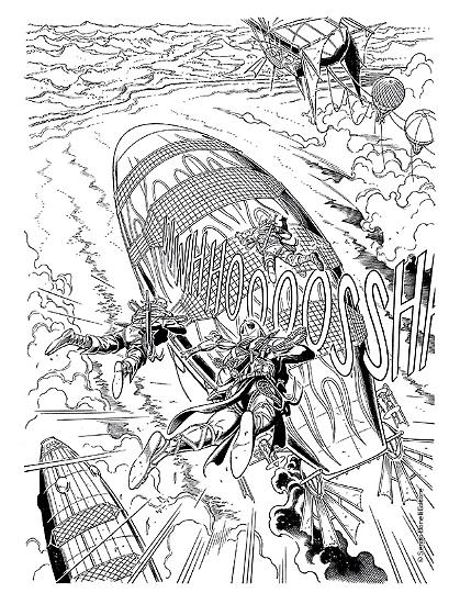 Una tavola di Alessandro Bignamini tratta dallo Speciale Dragonero n. 4.