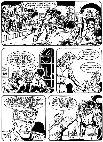 Una tavola di Domenico e Stefano Di Vitto da "Fuga da Skynet", Speciale Mister No n. 8.