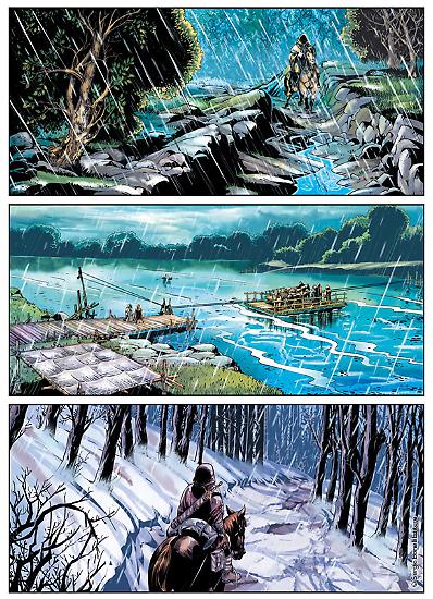 Una tavola colorata da Giada Marchisio per "La vendetta", Dragonero n. 50. Testi di Stefano Vietti, disegni di Francesco Rizzato.