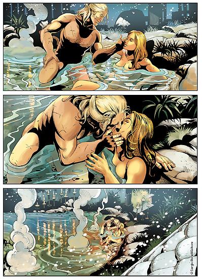 Una tavola colorata da Giada Marchisio per "La vendetta", Dragonero n. 50. Testi di Stefano Vietti, disegni di Francesco Rizzato.