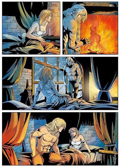Una tavola colorata da Giada Marchisio per "La vendetta", Dragonero n. 50. Testi di Stefano Vietti, disegni di Francesco Rizzato.
