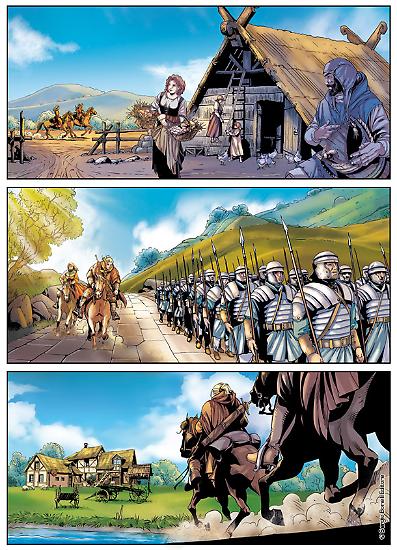 Una tavola colorata da Giada Marchisio per "La vendetta", Dragonero n. 50. Testi di Stefano Vietti, disegni di Francesco Rizzato.