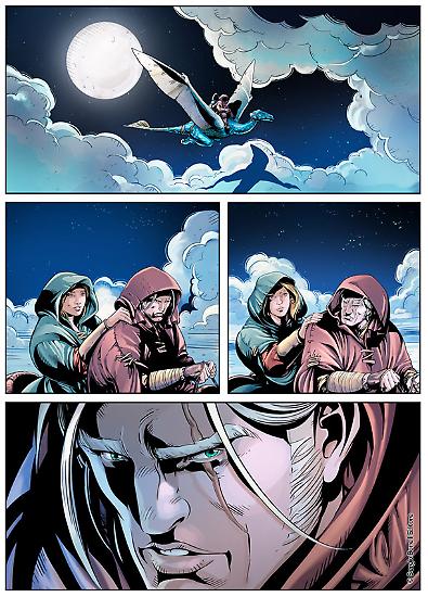Una tavola colorata da Giada Marchisio per "La vendetta", Dragonero n. 50. Testi di Stefano Vietti, disegni di Francesco Rizzato.