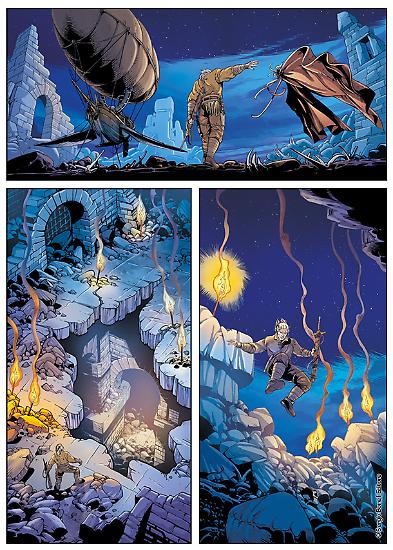 Una tavola colorata da Giada Marchisio per "La vendetta", Dragonero n. 50. Testi di Stefano Vietti, disegni di Francesco Rizzato.