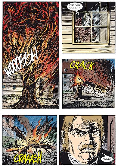 Una tavola di Gallieno Ferri da "L'antica maledizione", Color Zagor n. 5. Testi di Jacopo Rauch.