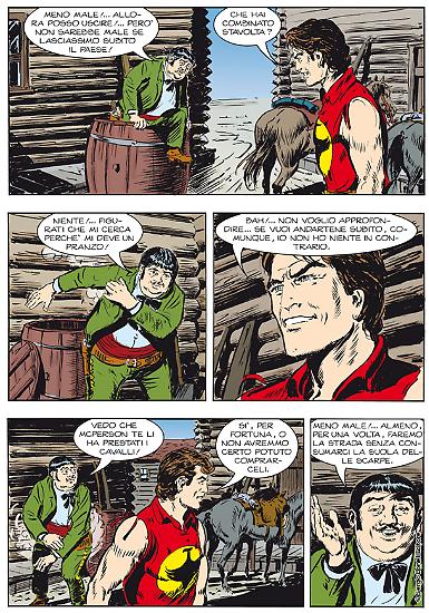 Una tavola di Gallieno Ferri da "L'antica maledizione", Color Zagor n. 5. Testi di Jacopo Rauch.