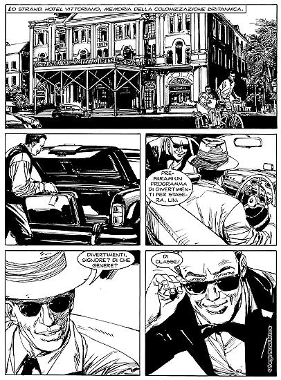 Una tavola di Pedro Mauro pa "Mugiko", Le Storie n. 59. Testi di Gianfranco Manfredi.