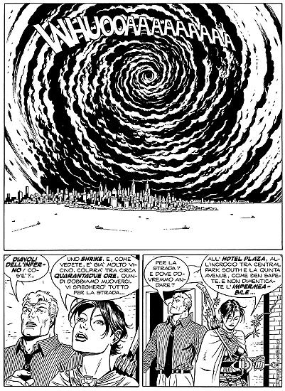 Una tavola degli Esposito Bros. da "Le porte dell'immaginazione", Martin Mystère n. 352. Testi di Vincenzo Beretta.