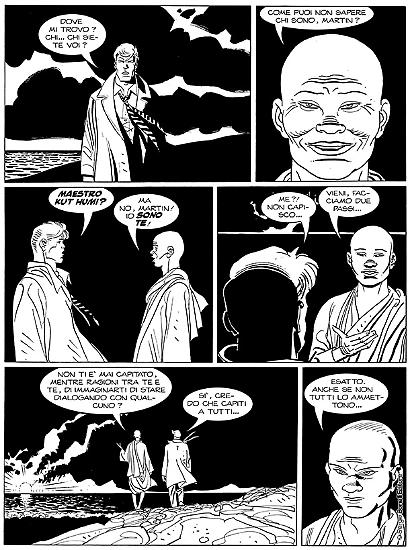 Una tavola di Giancarlo Alessandrini da "Le porte dell'immaginazione", Martin Mystère n. 352. Testi di Vincenzo Beretta.