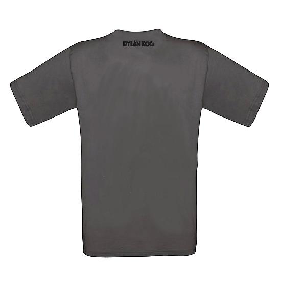 Tshirt Dylan Dog con disegno di Stano, colore grigio scuro - retro