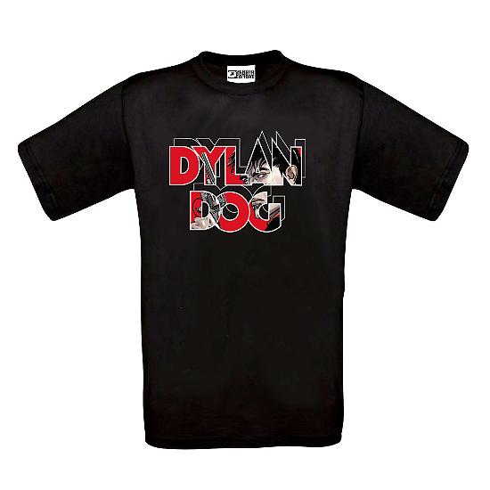 Tshirt Dylan Dog con Logo e disegno di Stano, colore nero