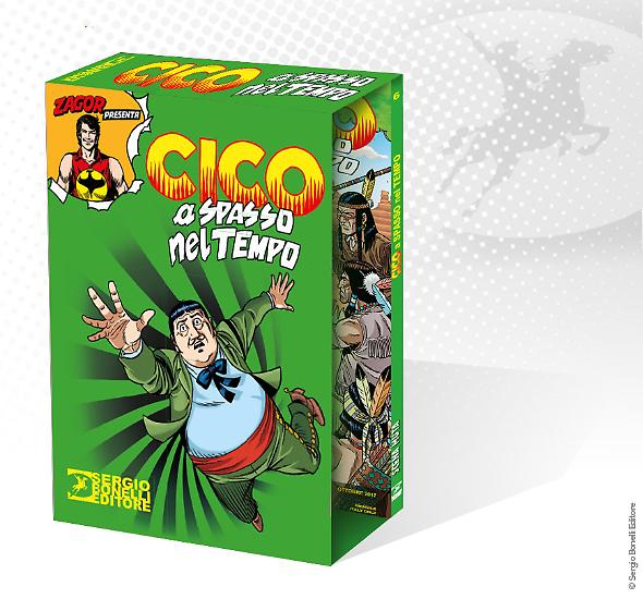 Il cofanetto di "Cico a spasso nel tempo", in omaggio a chi acquisterà l'ultimo numero della miniserie.
