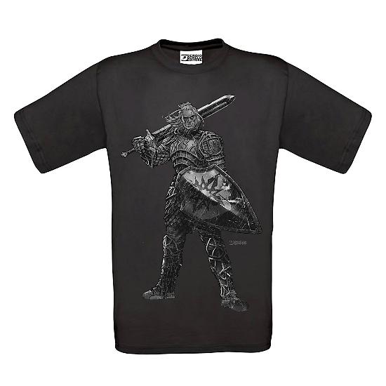 Tshirt Dragonero con disegno di Giancarlo Olivares, colore grigio scuro