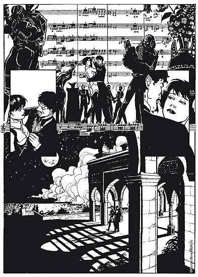 Una tavola da "La donna che sapeva troppo", Legs Weaver n. 2. Disegni di Mario Alberti.