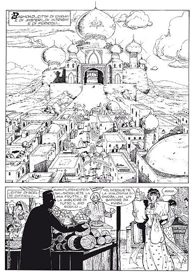 Una tavola di "Il ritorno delle dame nere", Legs Weaver n. 26. Disegni di Gianmauro Cozzi e Teresa Marzia.